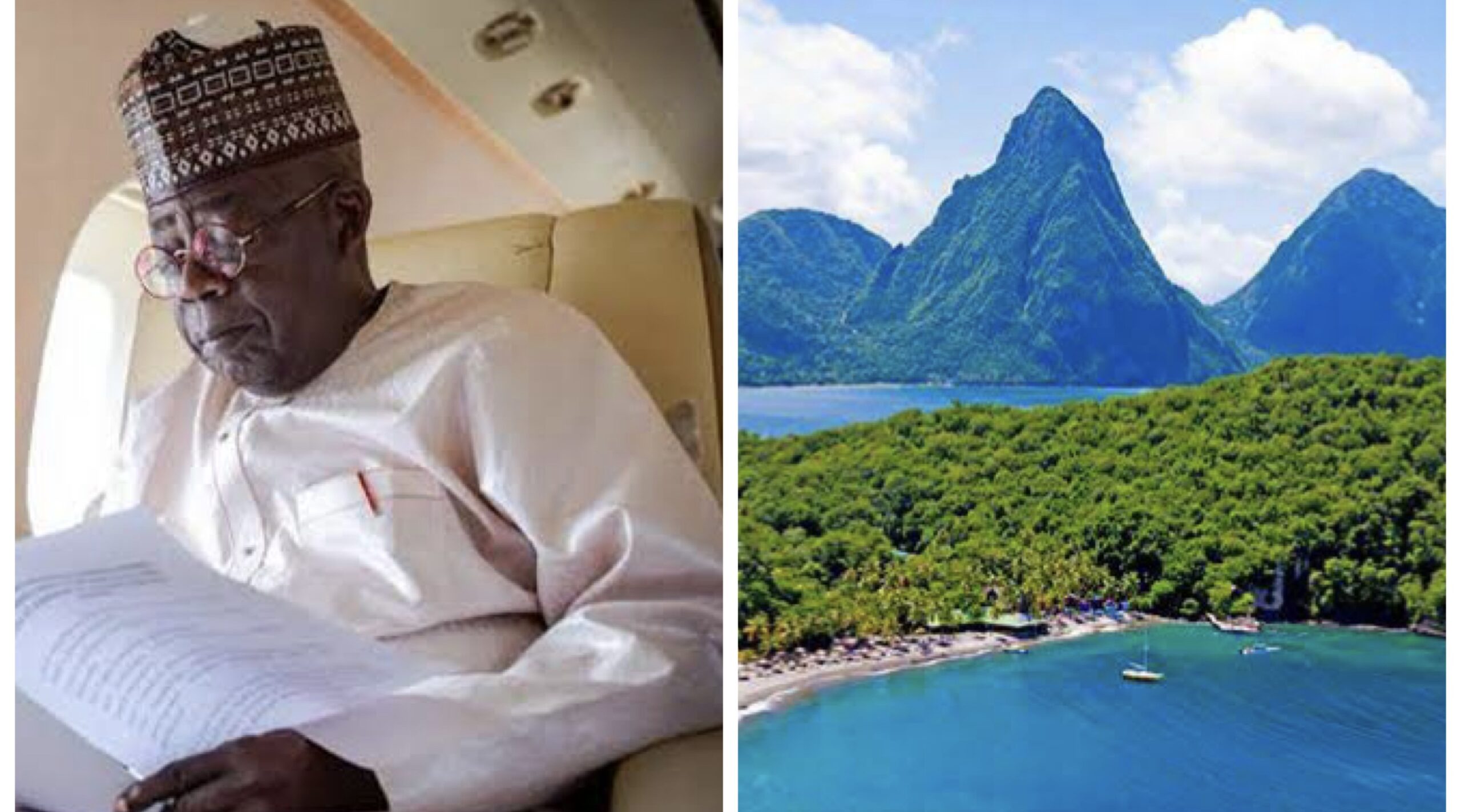 President Bola Tinubu and St. Lucia Island