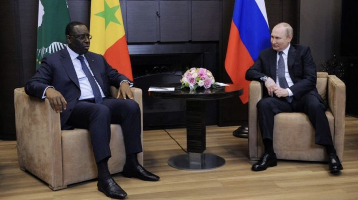 Vladimir Putin and Macky Sall