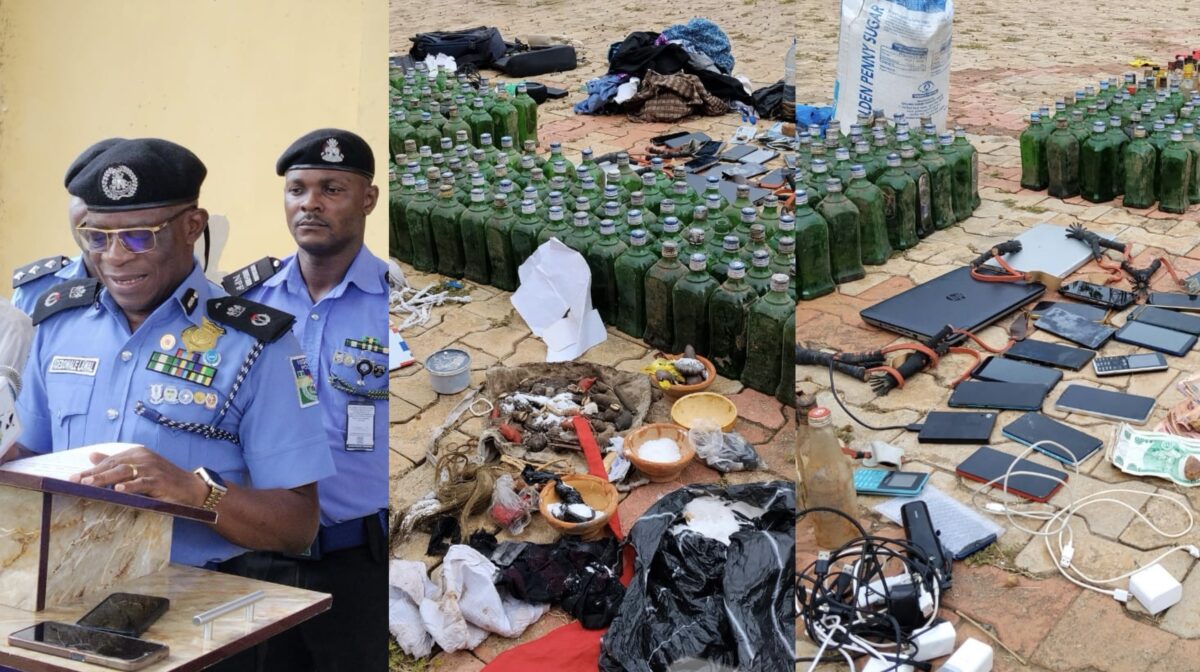 Police commissioner in Ondo and seized bomb instrument