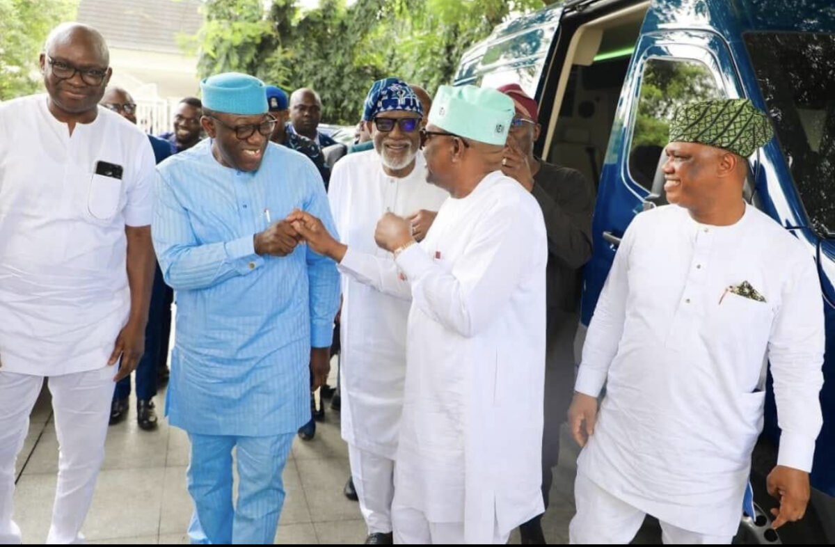 Babajide Sanwo-Olu, Rotimi Akeredolu, Kayode Fayemi and Nyesom Wike