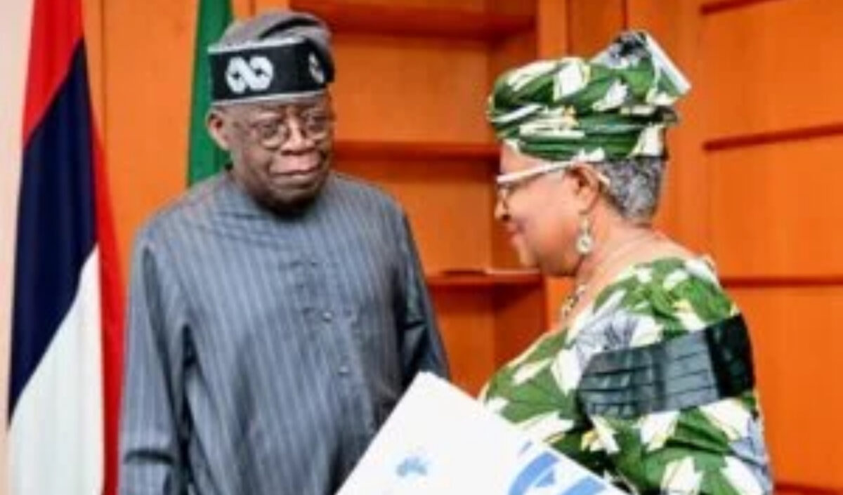 Dr Ngozi Okonjo-Iwealaand President Bola Tinubu
