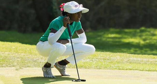 Female golfer