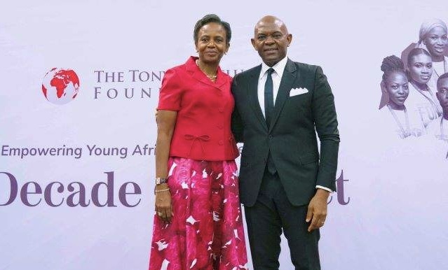 Tony Elumelu and wife
