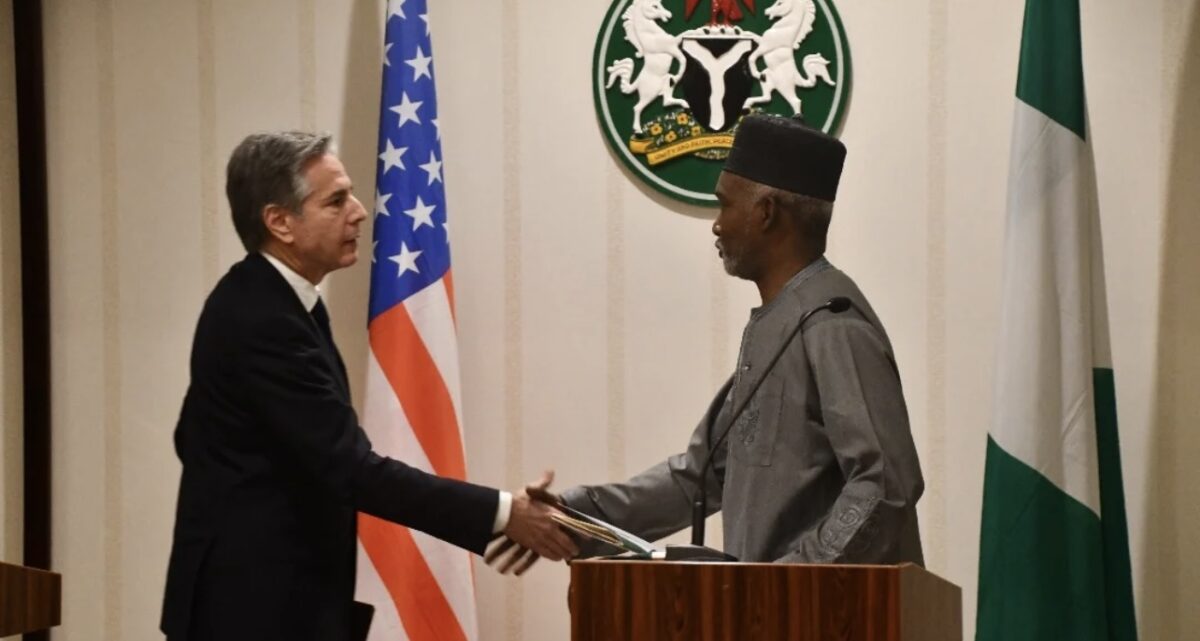 Minister of Foreign Affairs, Yusuf Tuggar and U.S. Secretary of State, Anthony Bliken