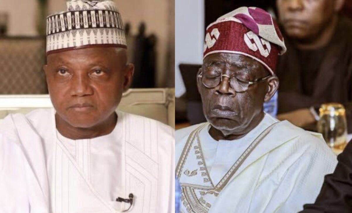 GARBA SHEHU (credit: BBC) AND PRESIDENT BOLA TINUBU SLEEPING (credit: opinion)