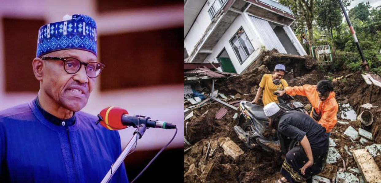 President Muhammadu Buhari and earthquake in Indonesia