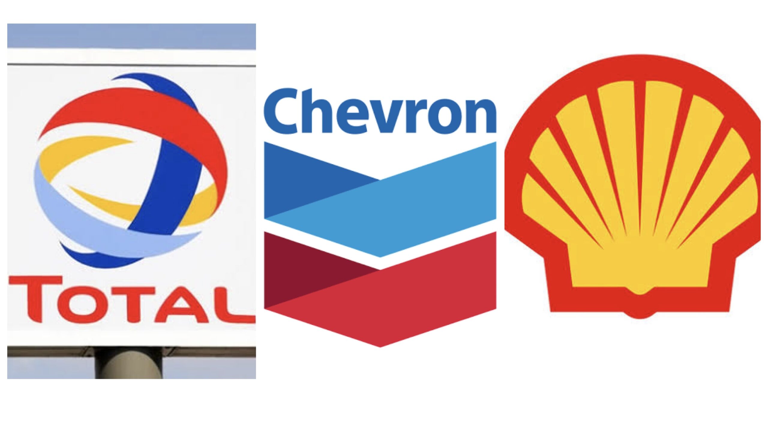 TOTAL, CHEVRON and SHELL