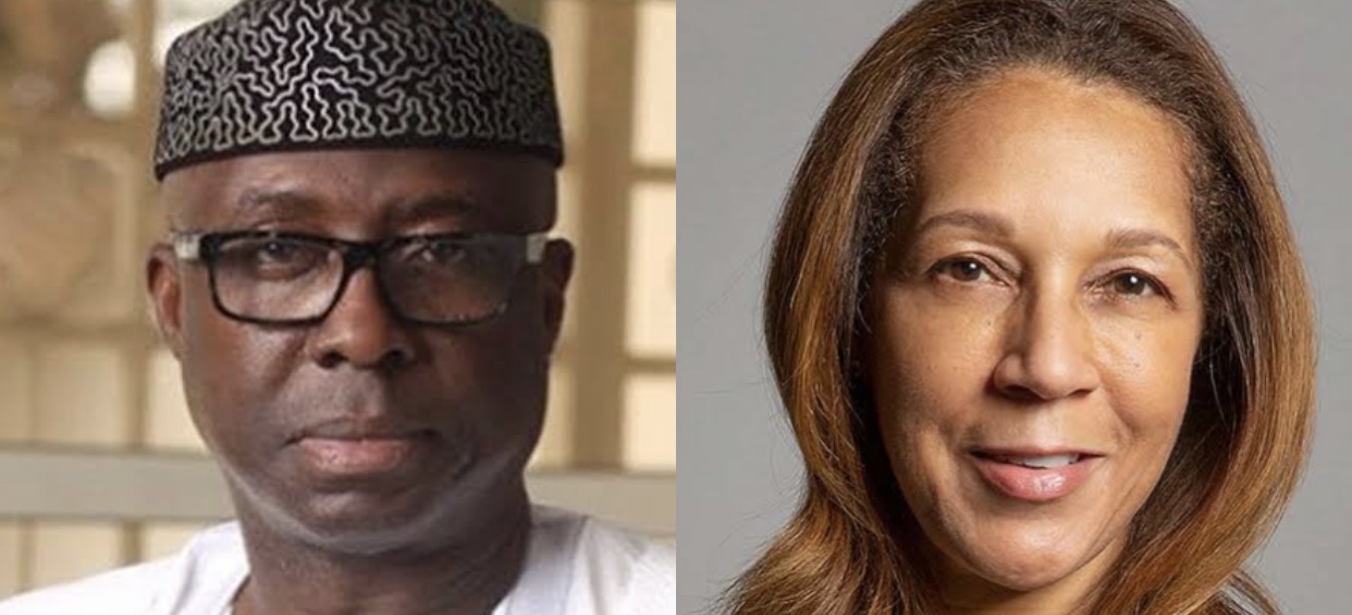 Adeniyi Adebayo and Helen Grant