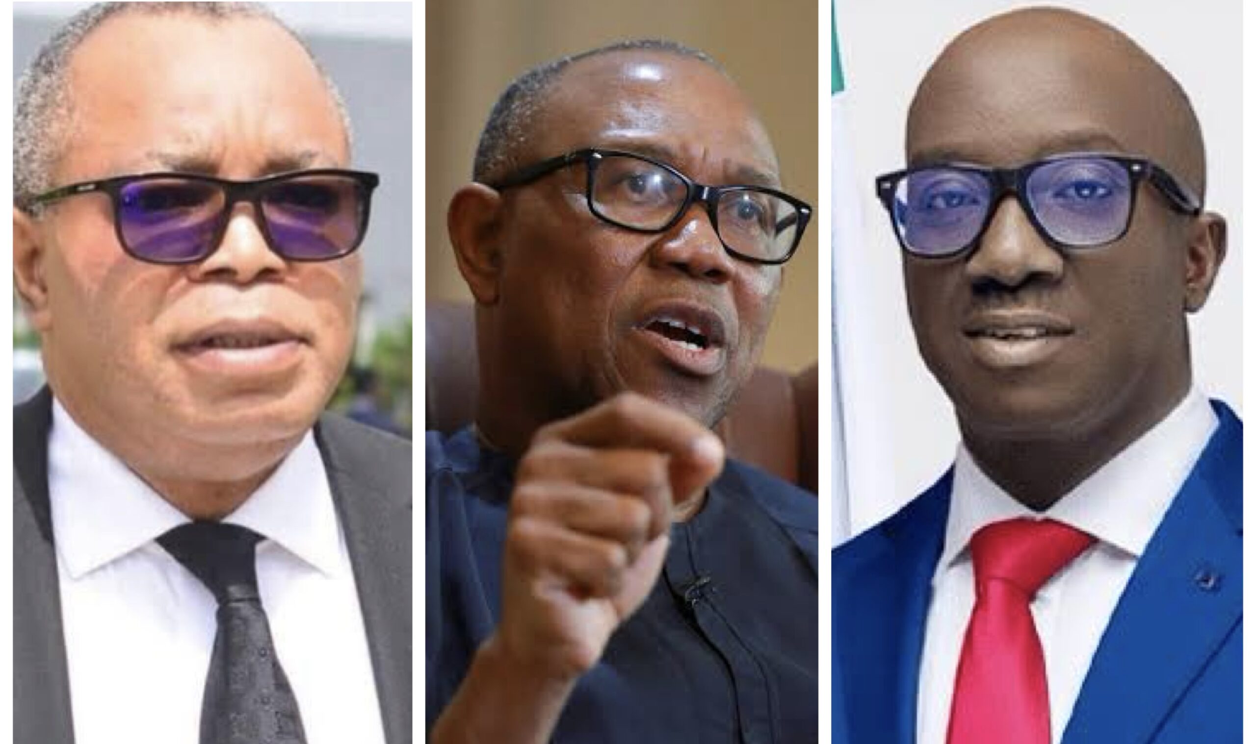 Jarret Tenebe, Peter Obi and Monday Okpebholo