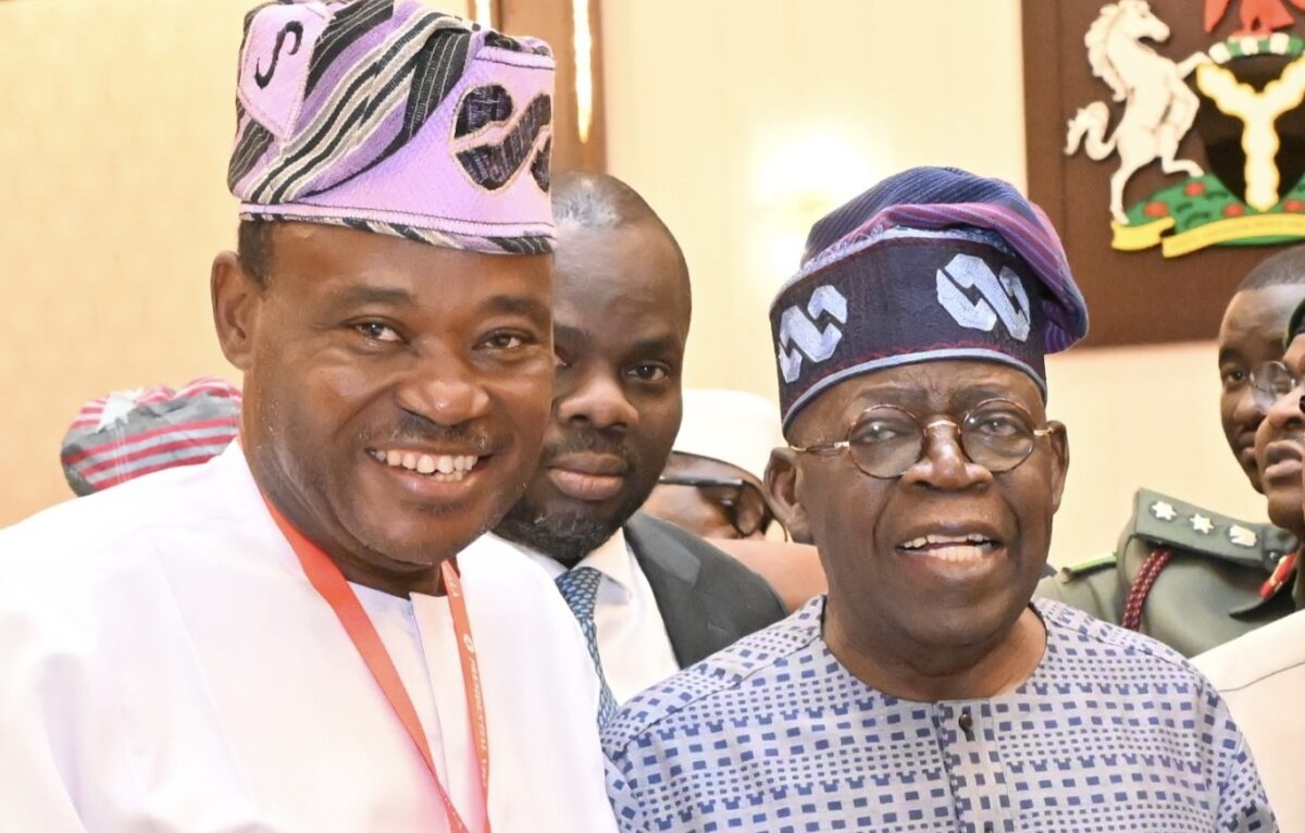 President Bola Tinubu with Jimoh Ibrahim
