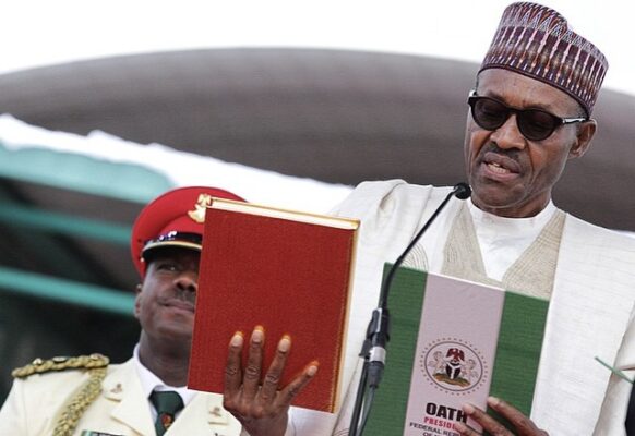 Photo: Muhammadu Buhari sworn in as President on May 29, 2015