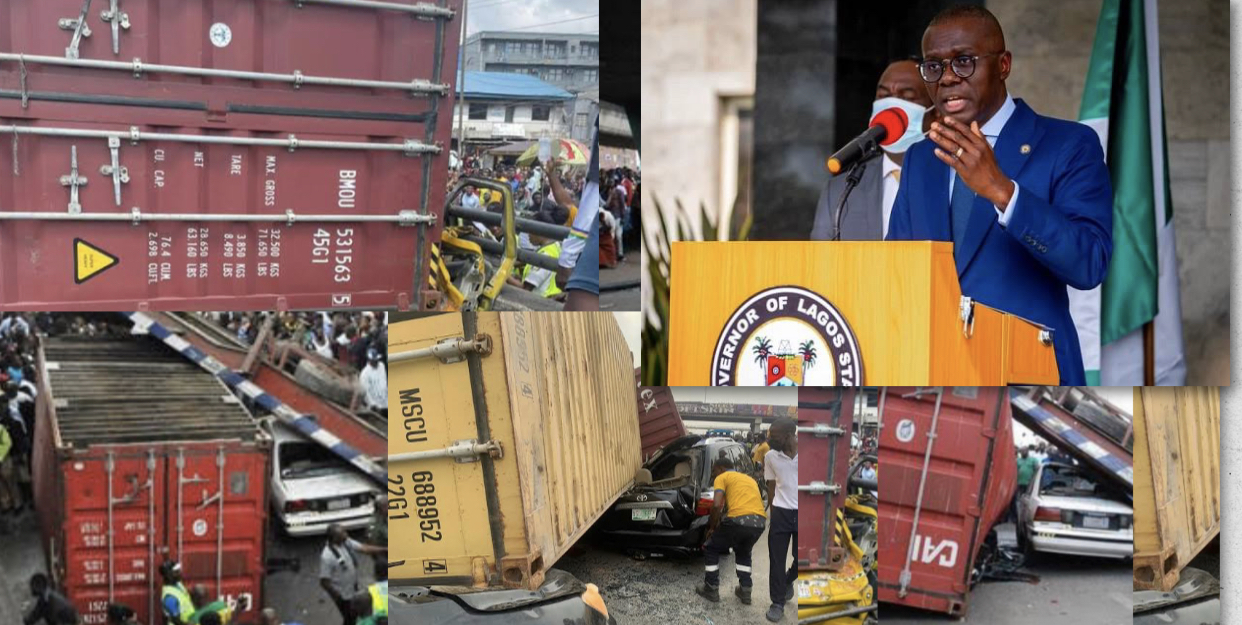 Sanwo-Olu and container accidents