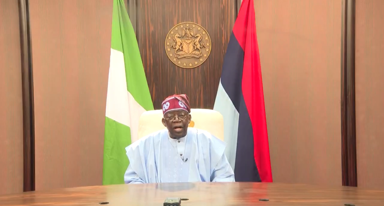 Tinubu addressing nation