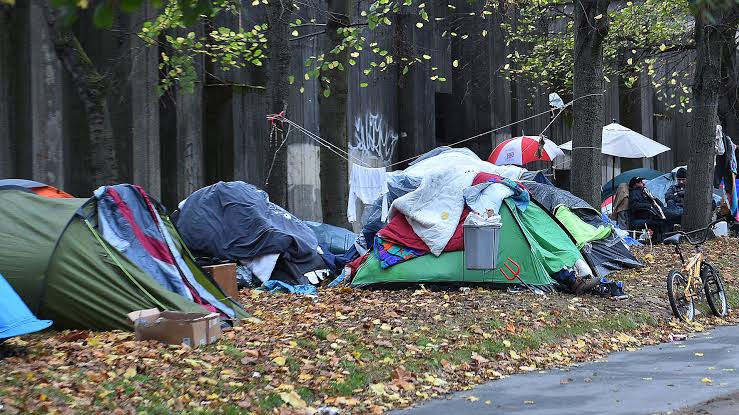 Homeless people in UK