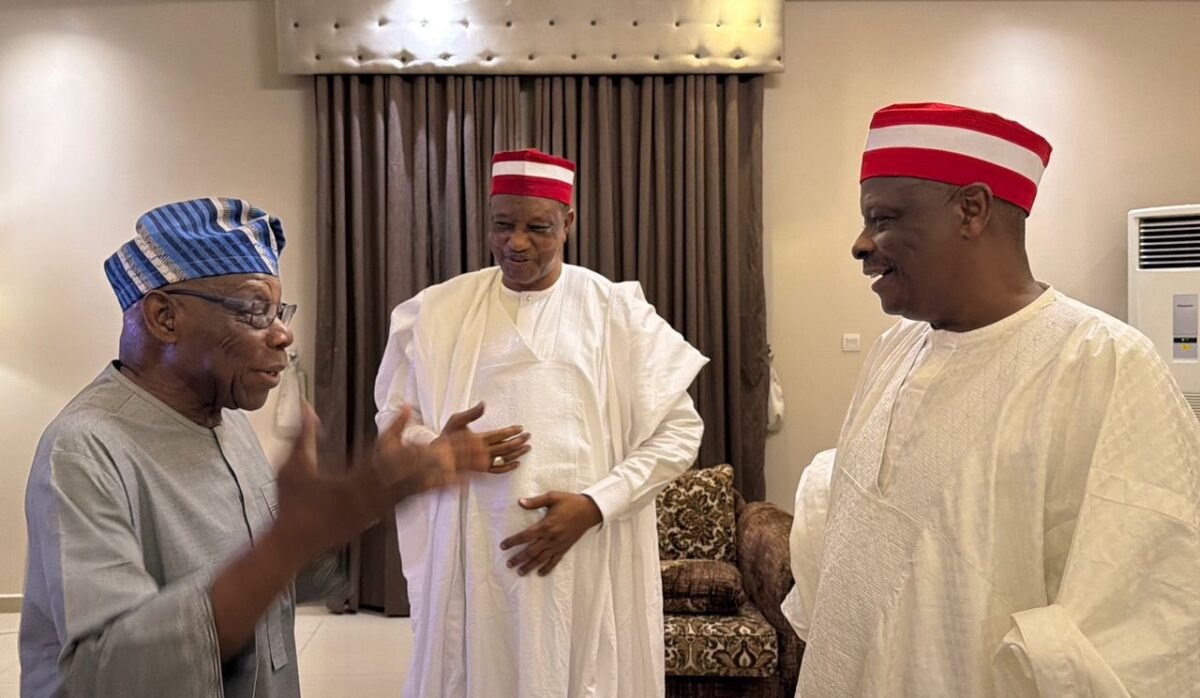 Rabiu Kwankwaso and President Olusegun Obasanjo