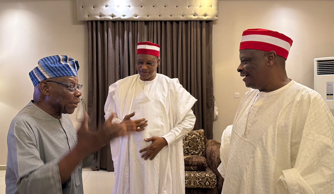 Rabiu Kwankwaso and President Olusegun Obasanjo