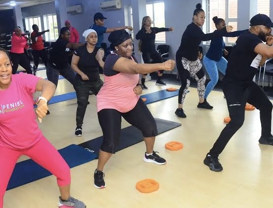People working out