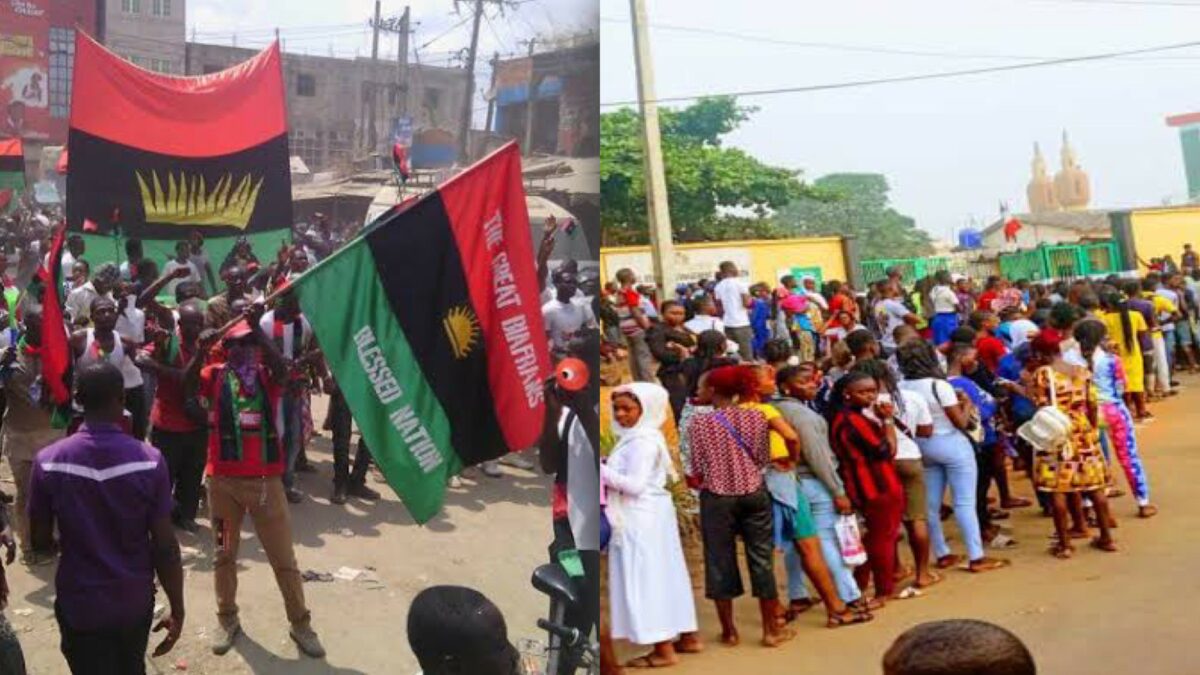 Indigenous People of Biafra (IPOB) members and JAMB candidates