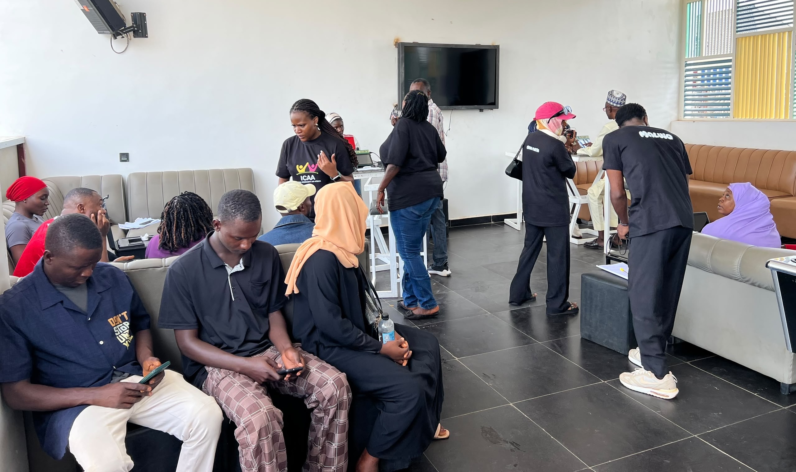 INEC With Ideal Community Aid Africa (ICAA), organised a Permanent Voter Card (PVC) registration exercise in Jos