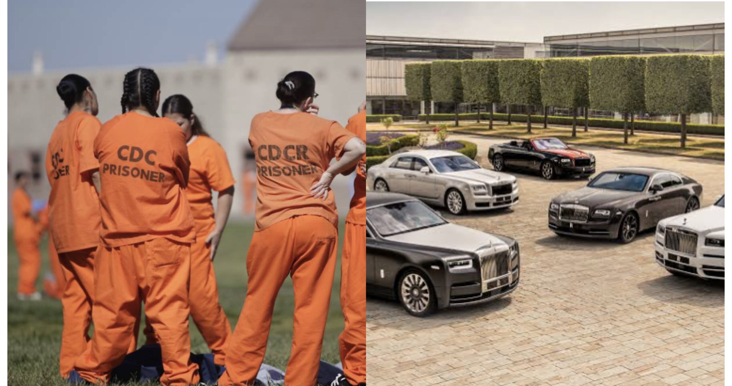 Female U.S. inmates, multiple Rolls-Royces