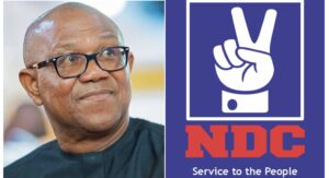 Peter Obi+NDC logo