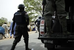 Cops on Lagos road