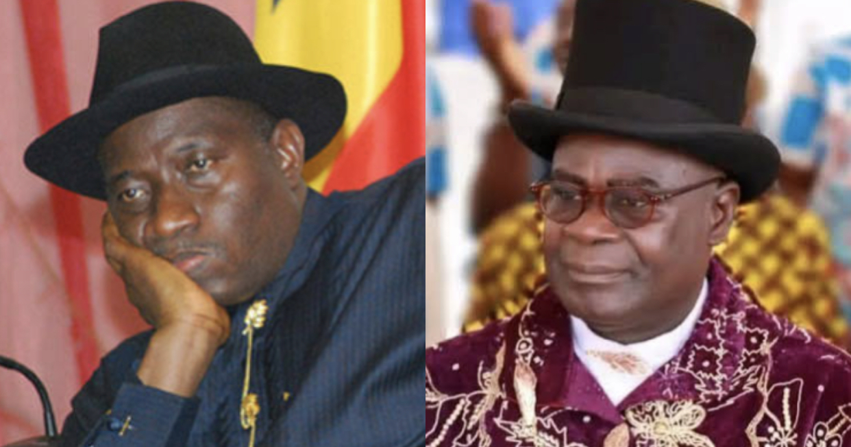 Former President Goodluck Jonathan and Governor Nestor Binabo