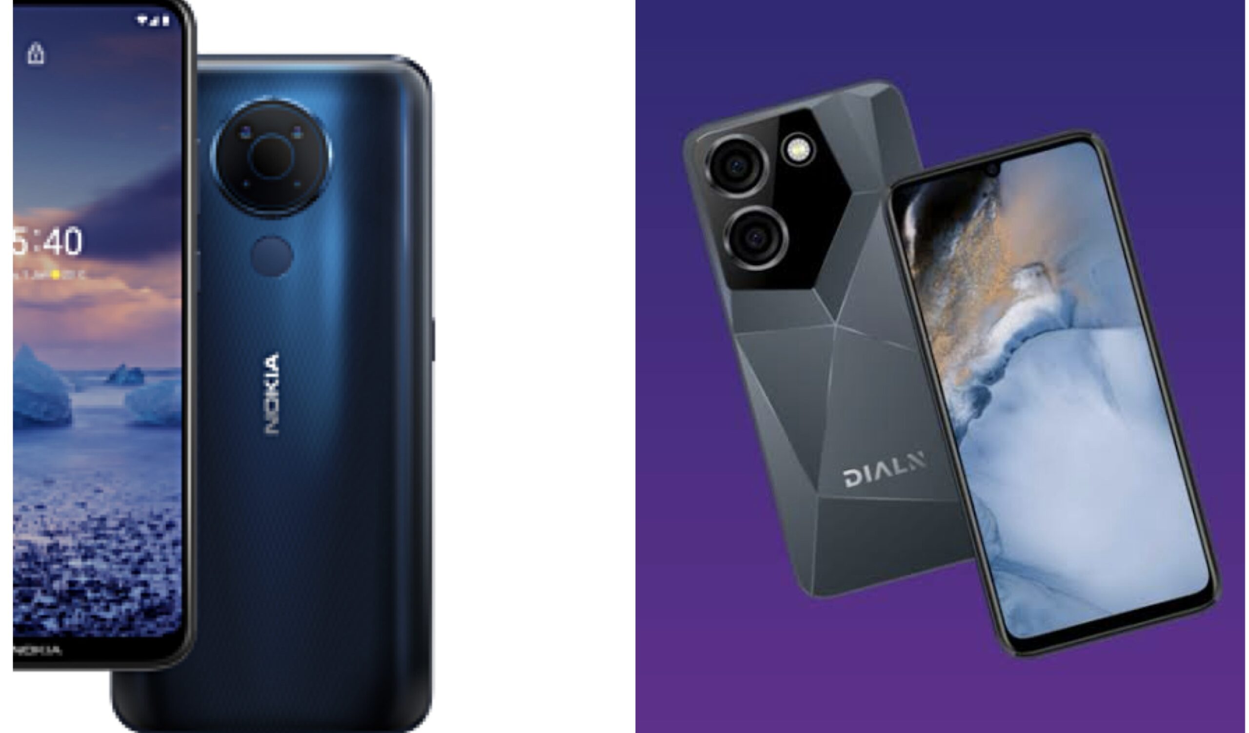 Nokia 5.4 and Dailn cellphone
