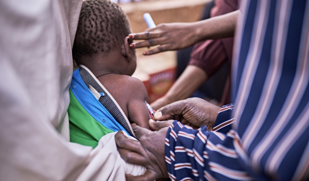Sokoto kids getting jab