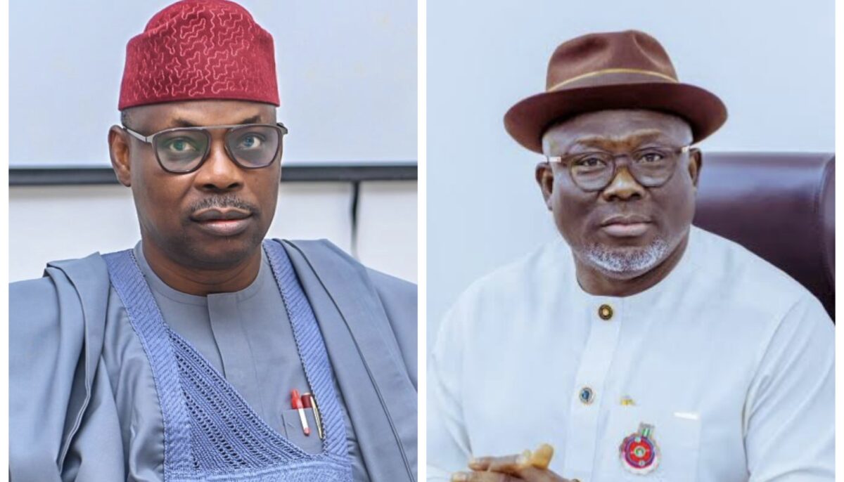 Iziaq Adekunle Salako and Governor Sheriff Oborevwori