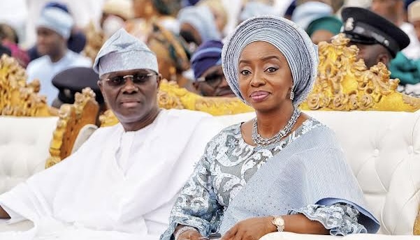 Governor Babajide Sanwo-Olu with wife Ibijoke Sanwo olu