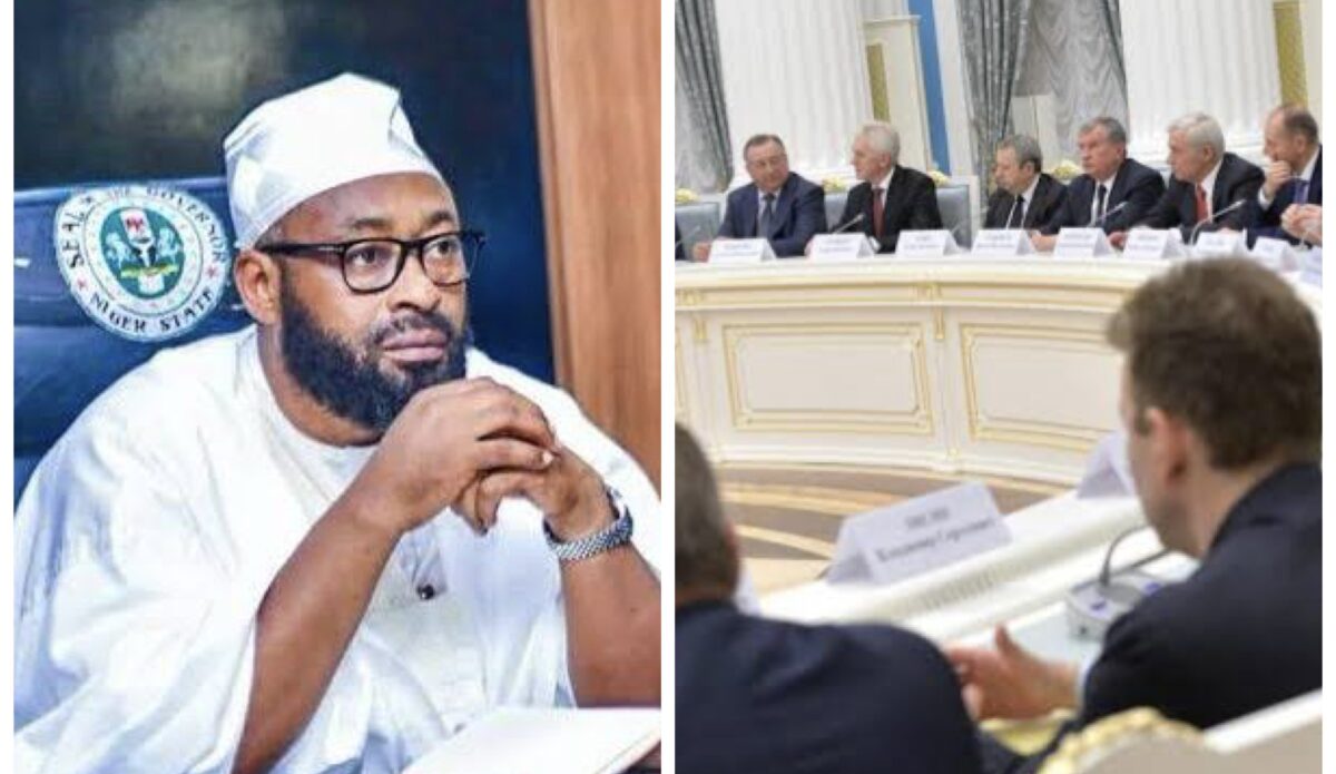 Governor Mohammed Bago and Russian businessmen