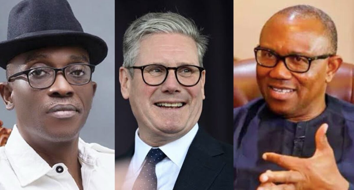 Julius Abure Keir Starmer and Peter Obi