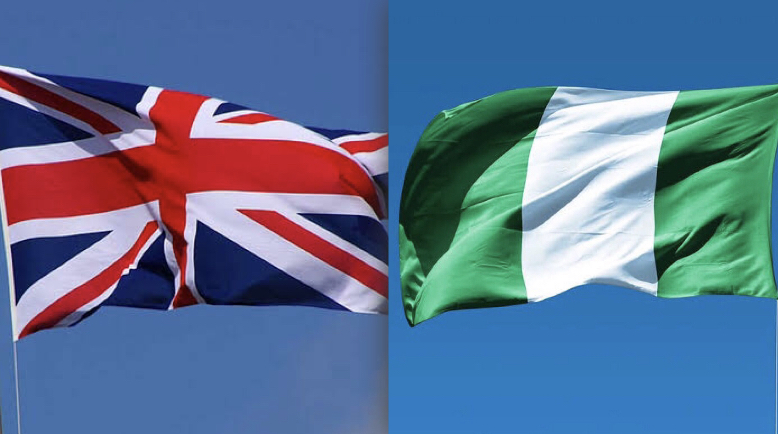 UK and Nigeria flag