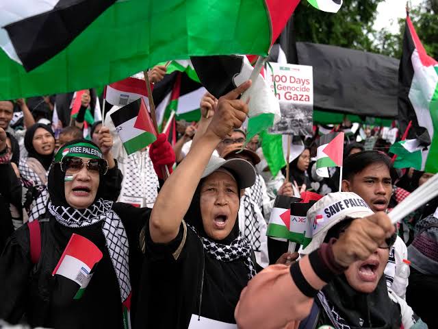 Pro-Palestinian protesters