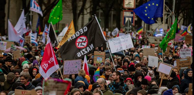 Far-right Neo-Nazi members (credit: conservative)