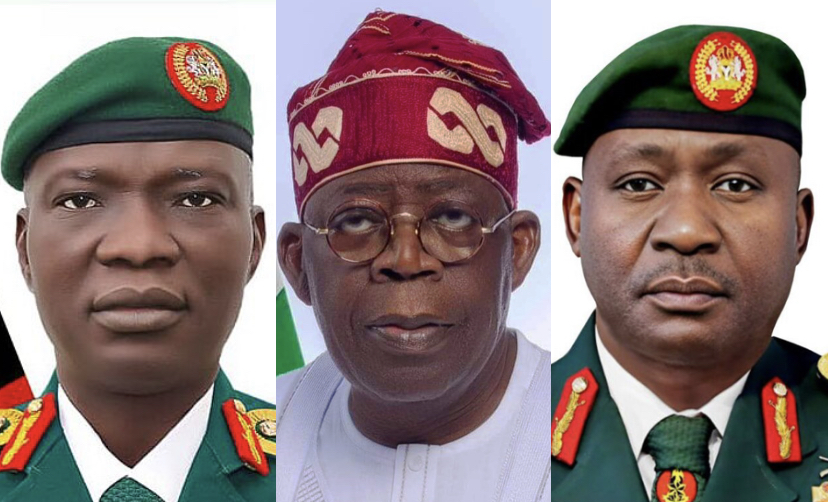 CHIEF OF ARMY STAFF, BOLA TINUBU AND CHIEF OF DEFENCE STAFF
