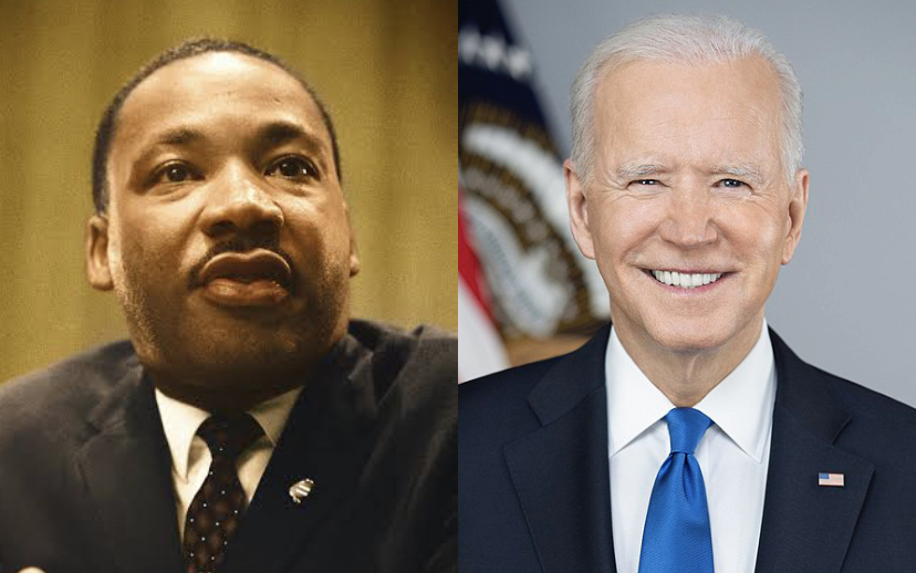 MARTIN LUTHER KING and JOE BIDEN