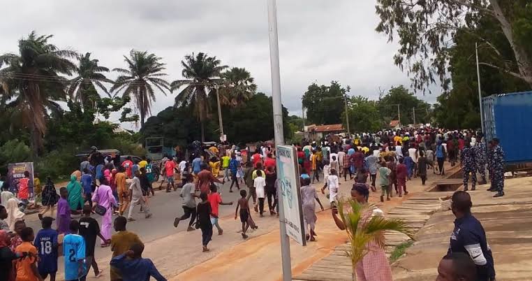 Protesters in Jalingo