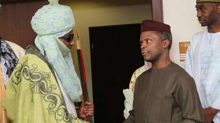 Former Vice President Yemi Osinbajo with Sanusi Lamido
