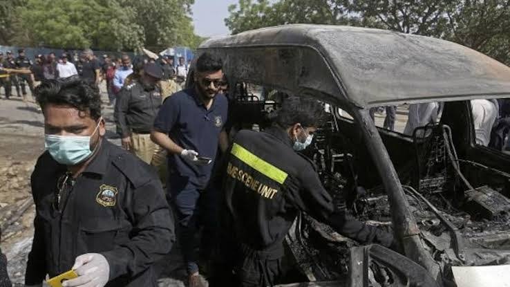 Bombed school bus