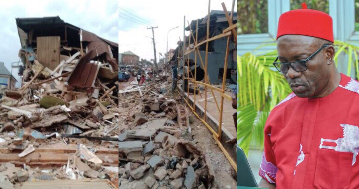 Demolished stalls, Gov Chukwuma Soludo