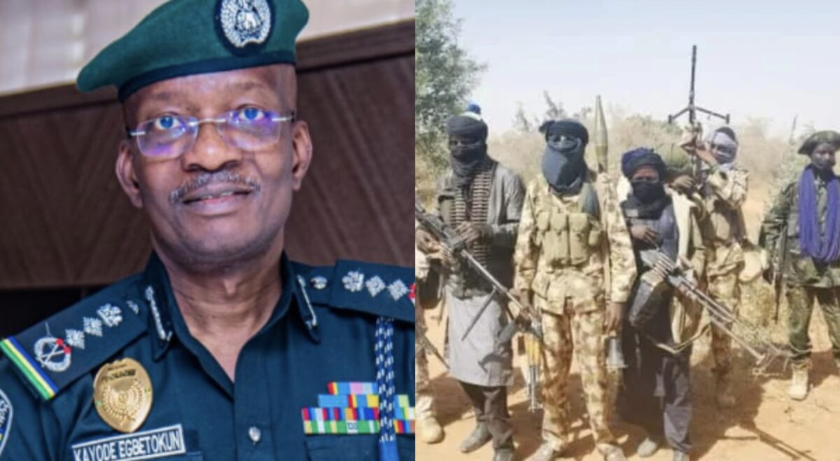 Inspector general of police Olukayode Egbetokun and bandits