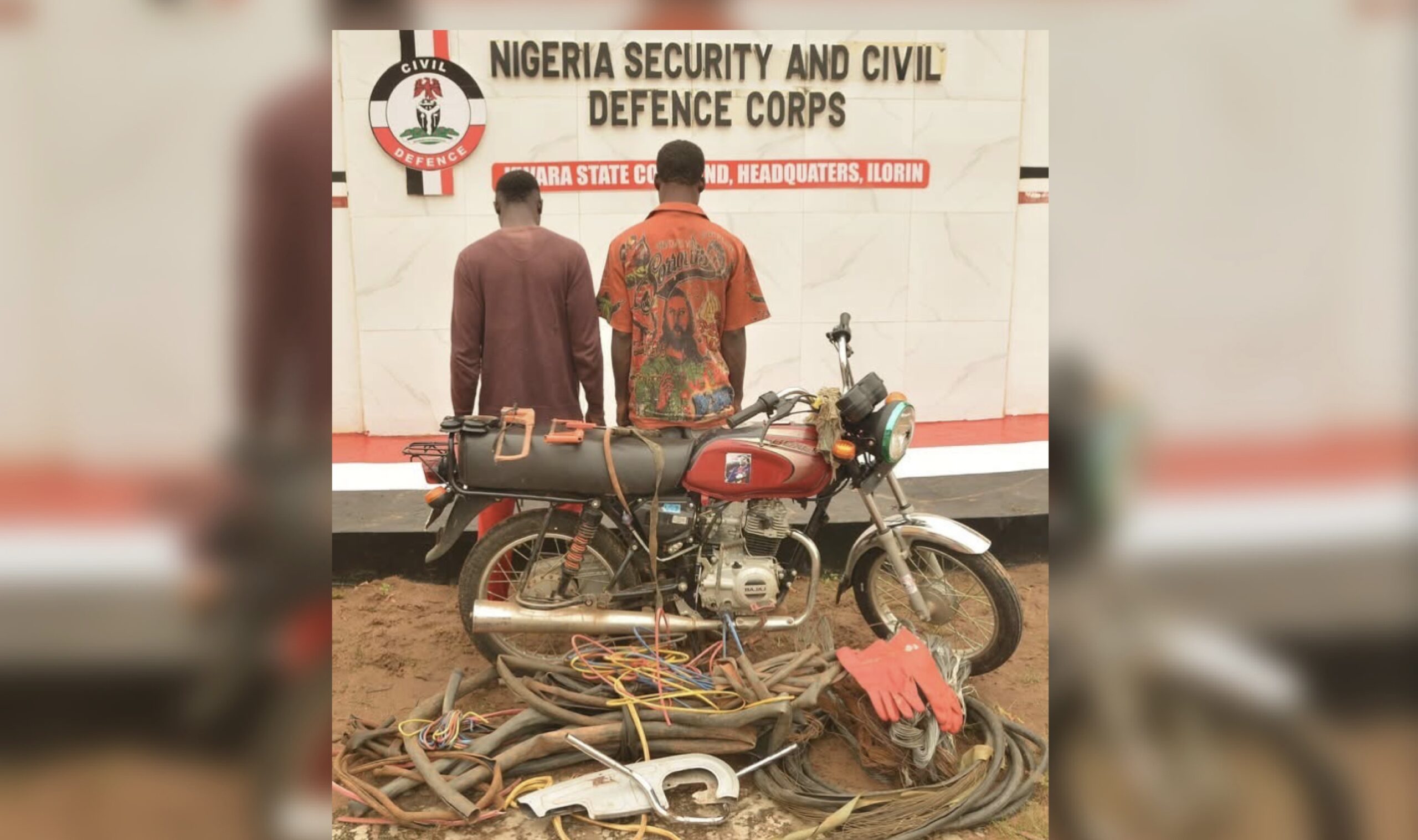 Suspected cable vandals