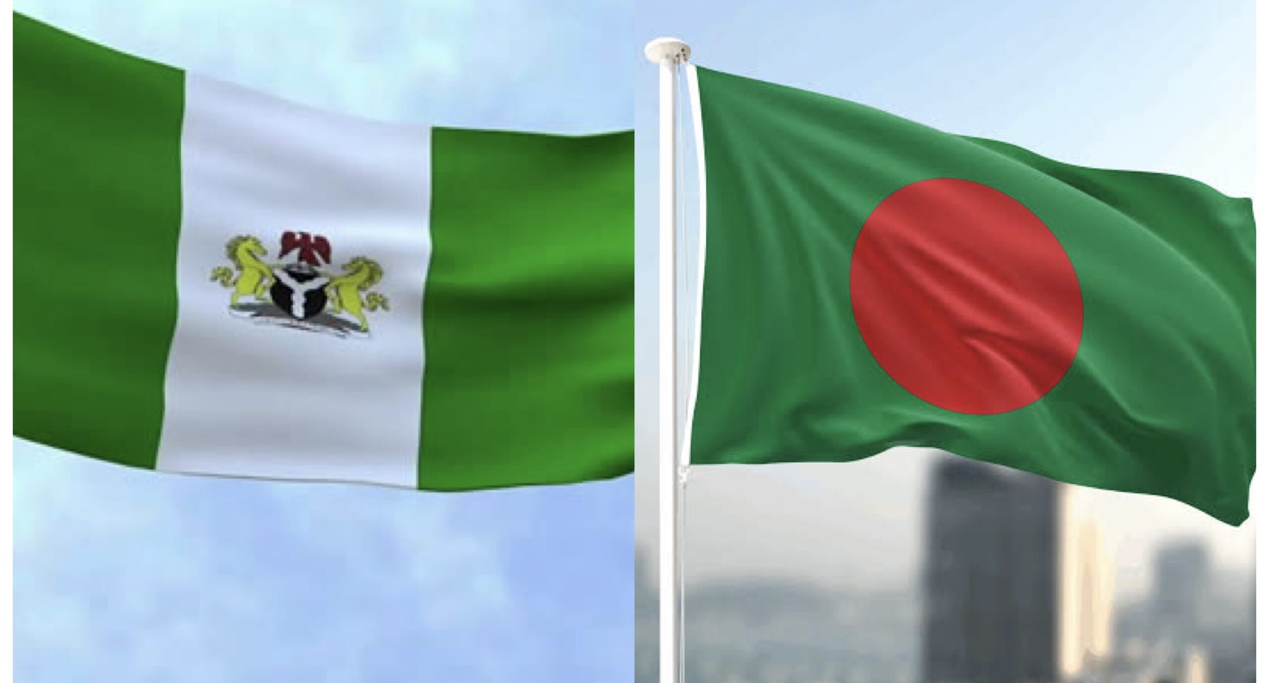 Nigeria/Bangladesh flags