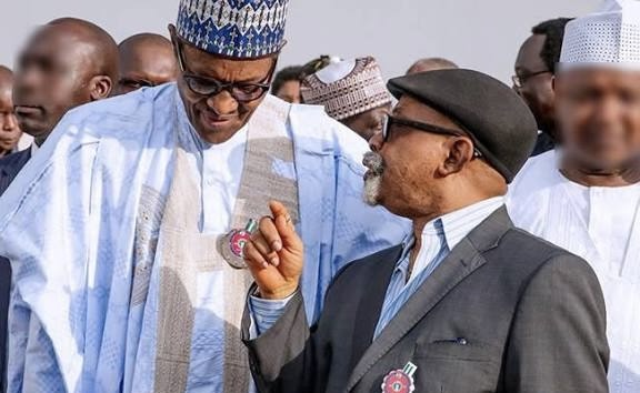 Chris Ngige with Muhammadu Buhari