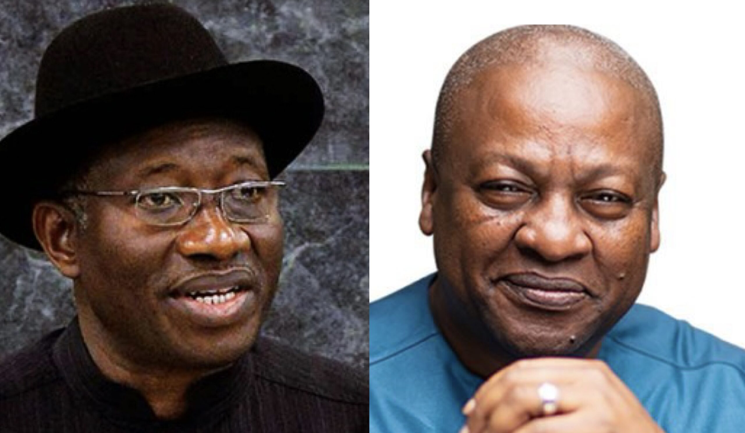 Goodluck Jonathan and John Mahama