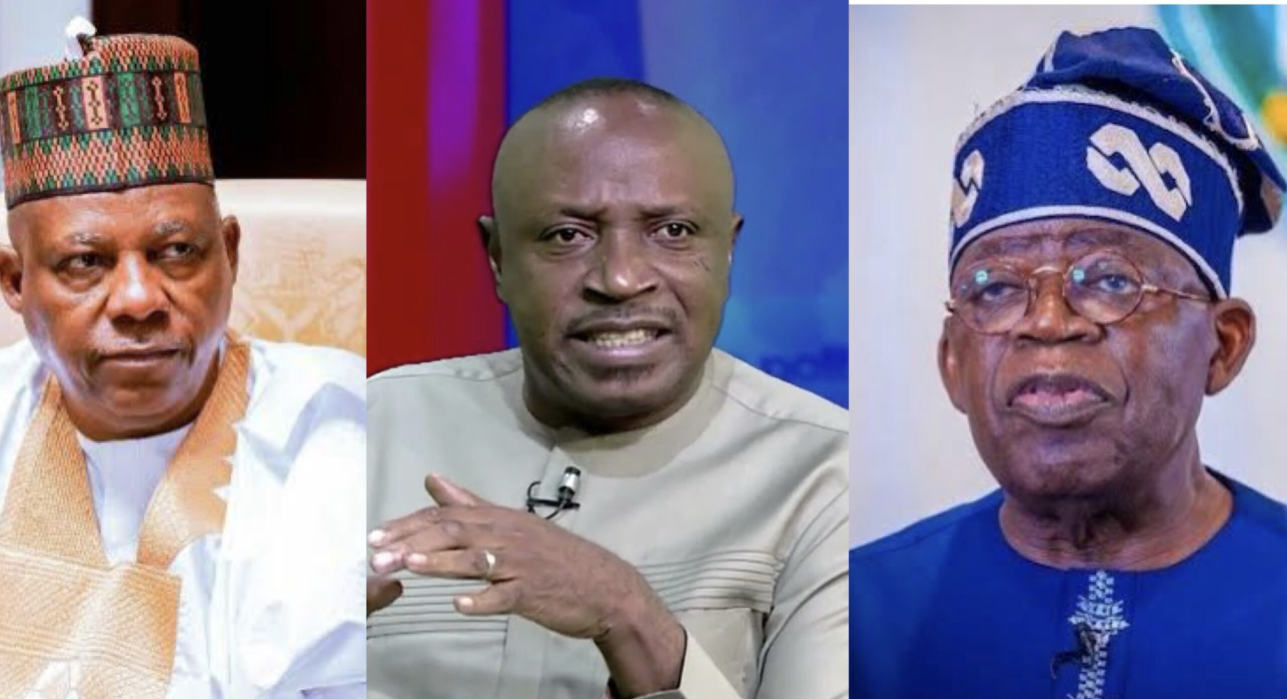 Vice President Kashim Shettima, Phrank Shaibu and President Bola Tinubu