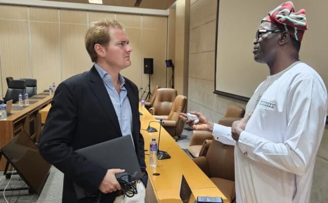 3. Mr. Emile Henri VAN CAENEGEM of Delegation of the European Union to The Gambia and Dr. Eugene Itua of Natural Eco Capital