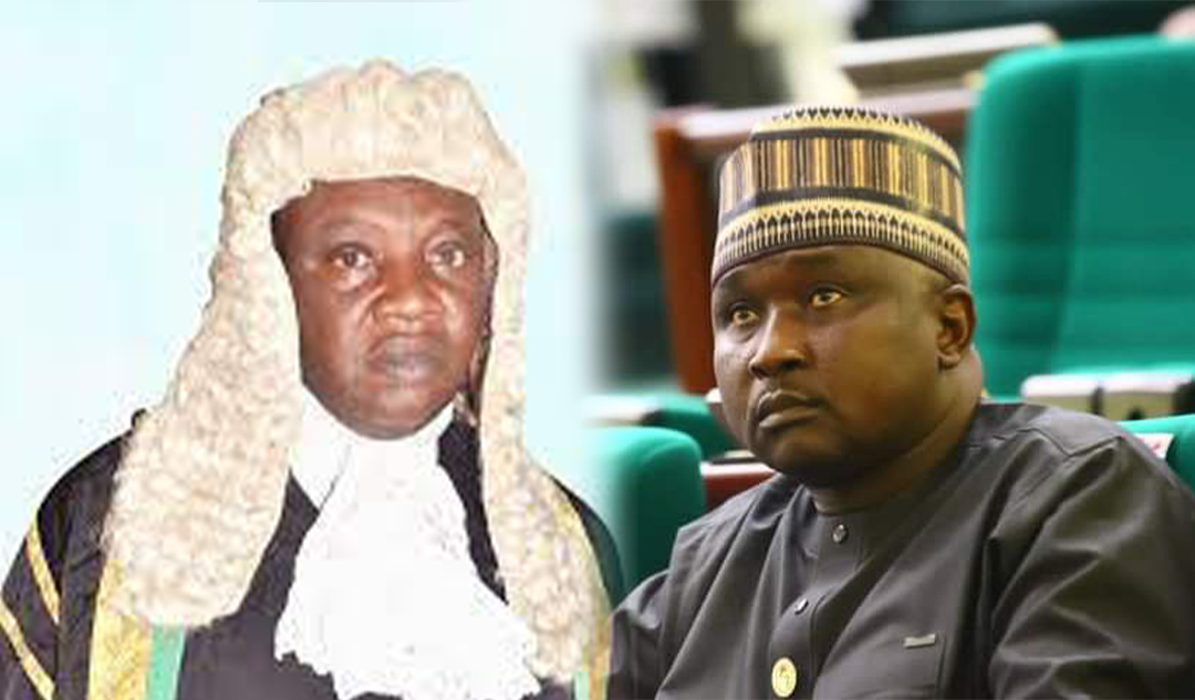 Justice Mohammad Yunusa and Alhassan Ado Doguwa